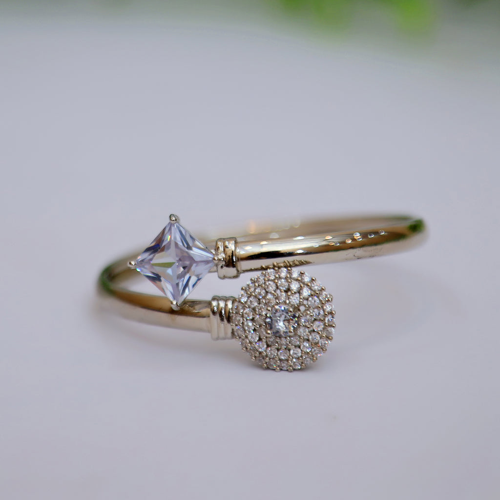 Stylish Stone Silver Bangles For Girls And Women With Adjustable Size. Wedding Jewellery /Indian style Bangles/Bangles/Jewellery for girls