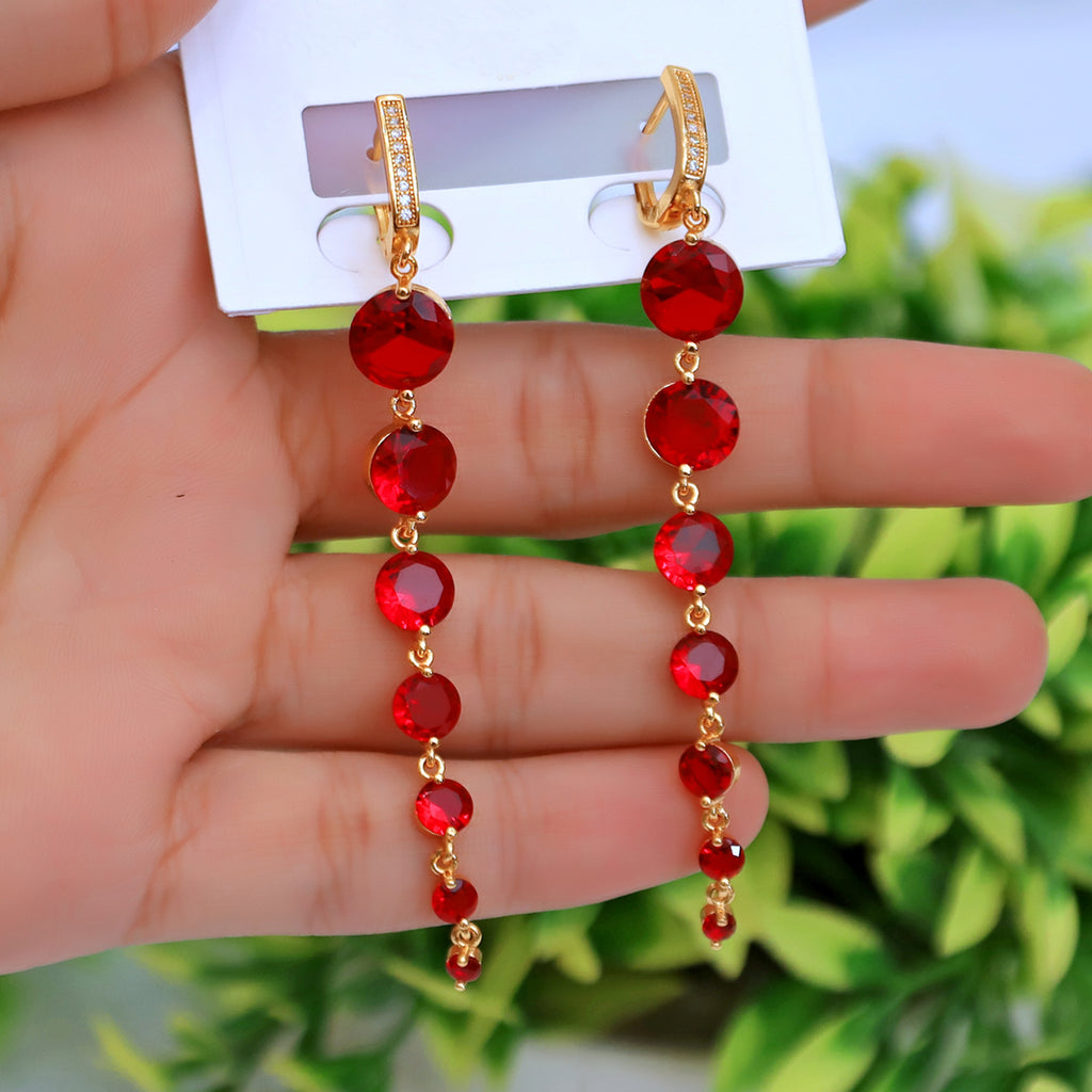 Elegance Simple Metal Women Long Ear Line Tassel Dangle Earrings Fashion Jewellery Gifts Accessories