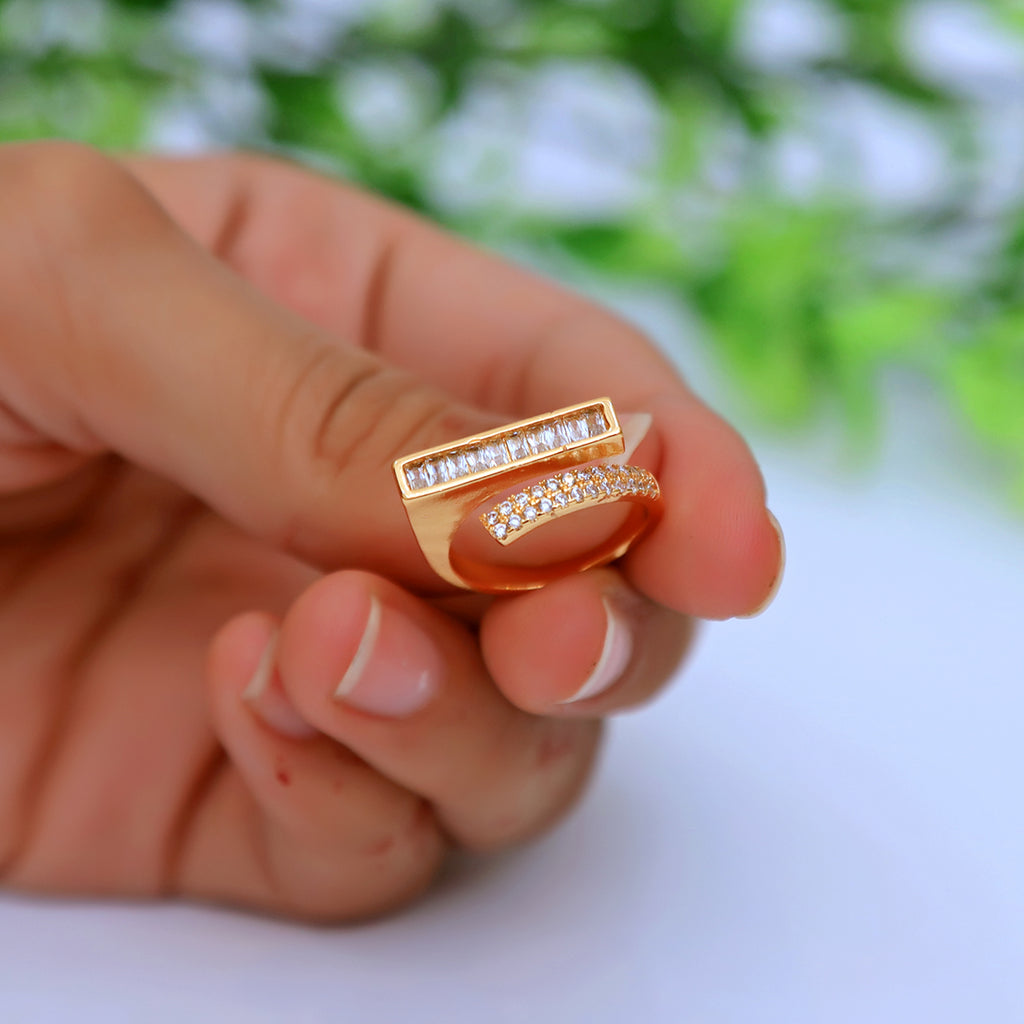 Delicate Crystal Rings for Women Girl Accessories Adjust New 2025